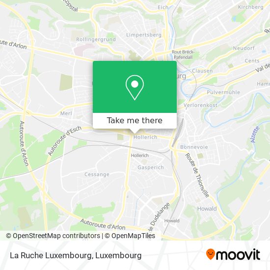 La Ruche Luxembourg map