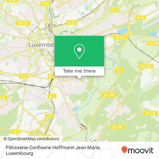 Pâtisserie-Confiserie Hoffmann Jean-Marie, 200, Rue d'Itzig 1815 Luxembourg map