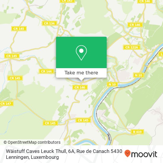 Wäistuff Caves Leuck Thull, 6A, Rue de Canach 5430 Lenningen Karte