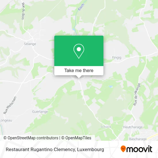 Restaurant Rugantino Clemency map