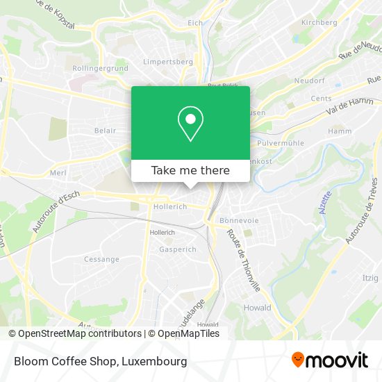 Bloom Coffee Shop Karte