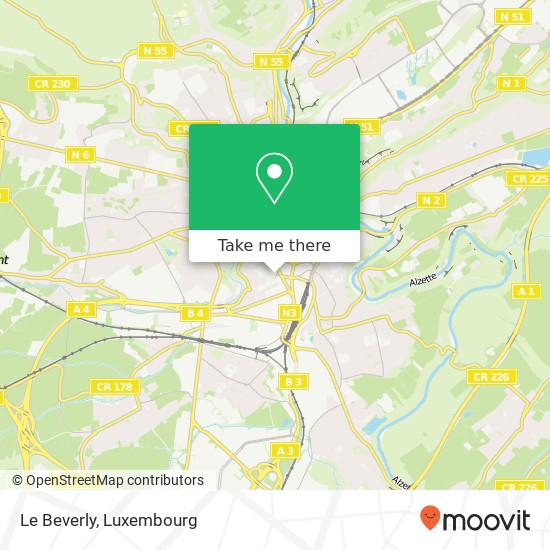 Le Beverly, 6, Rue d'Anvers 1130 Luxembourg map