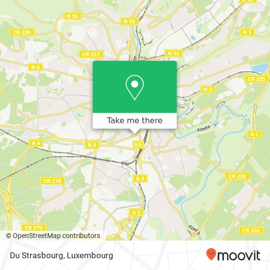 Du Strasbourg, 14, Rue de Strasbourg 2560 Luxembourg map