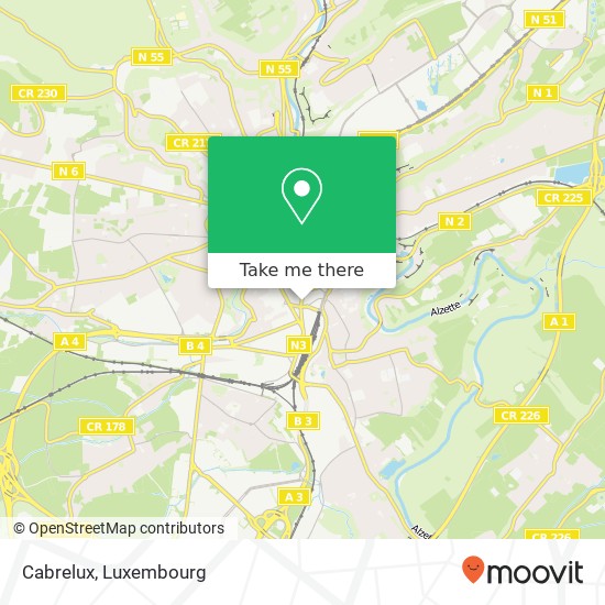 Cabrelux, 25, Avenue de la Gare 1611 Luxembourg map