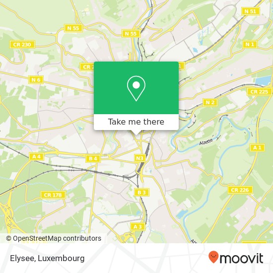 Elysee, Place de Paris 2314 Luxembourg map