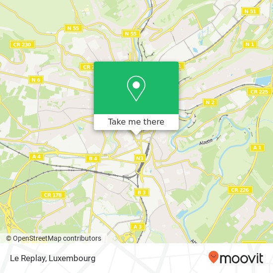 Le Replay, Place de Paris 2314 Luxembourg map