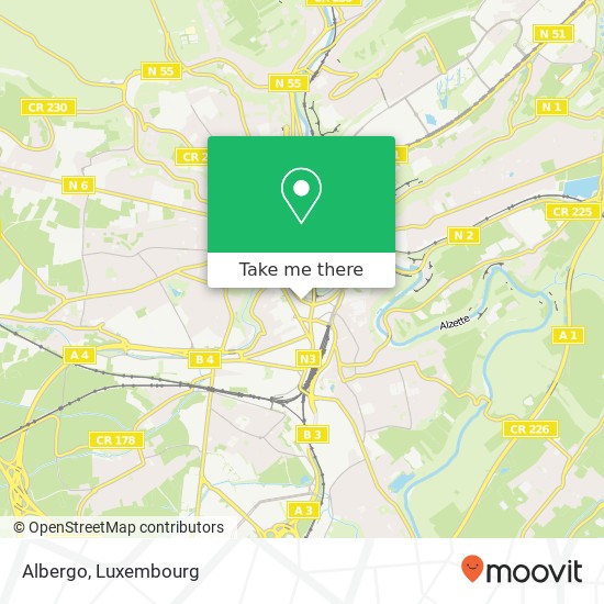 Albergo, 3, Rue du Fort Elisabeth 1463 Luxembourg Karte