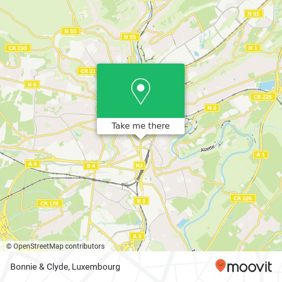 Bonnie & Clyde, 4, Avenue de la Gare 1611 Luxembourg map