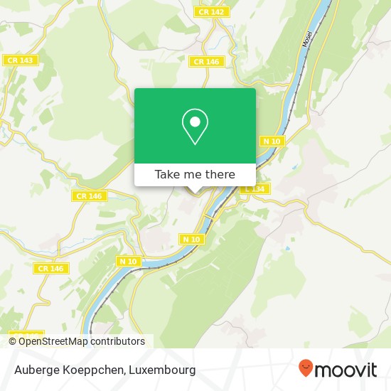 Auberge Koeppchen, 9, Berreggaass 5485 Wormeldange map