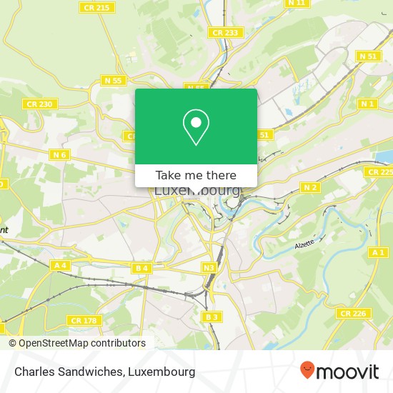 Charles Sandwiches, 19, Rue Chimay 1333 Luxembourg map