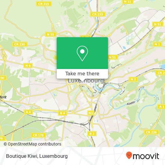 Boutique Kiwi, 34, Rue Philippe II 2340 Luxembourg map