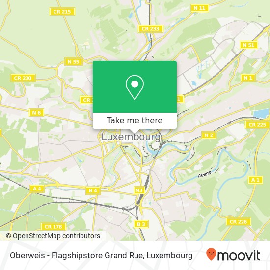 Oberweis - Flagshipstore Grand Rue, 21, Grand-Rue 1661 Luxembourg map