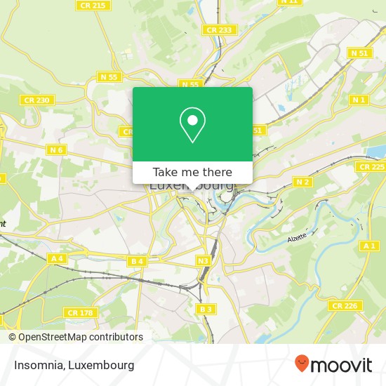 Insomnia, 15, Rue Notre-Dame 2240 Luxembourg Karte