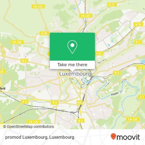 promod Luxembourg, 5, Rue Philippe II 2340 Luxembourg map