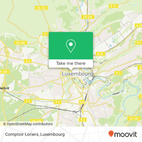 Comptoir Loriers, 14A, Boulevard Royal 2449 Luxembourg map