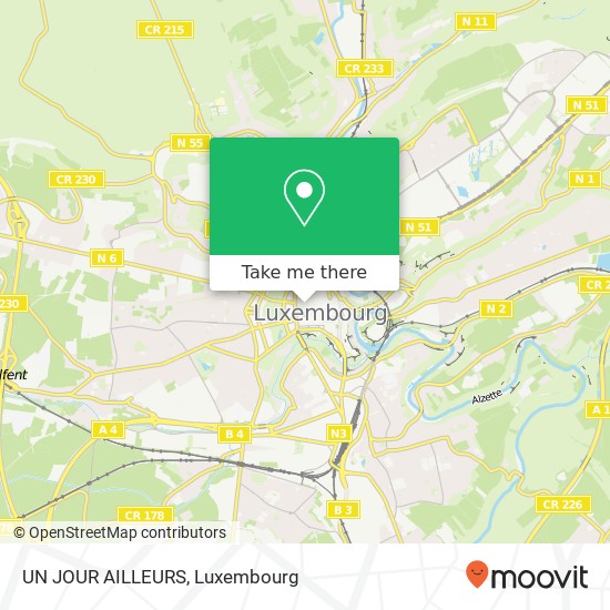 UN JOUR AILLEURS, 95, Grand-Rue 1661 Luxembourg map