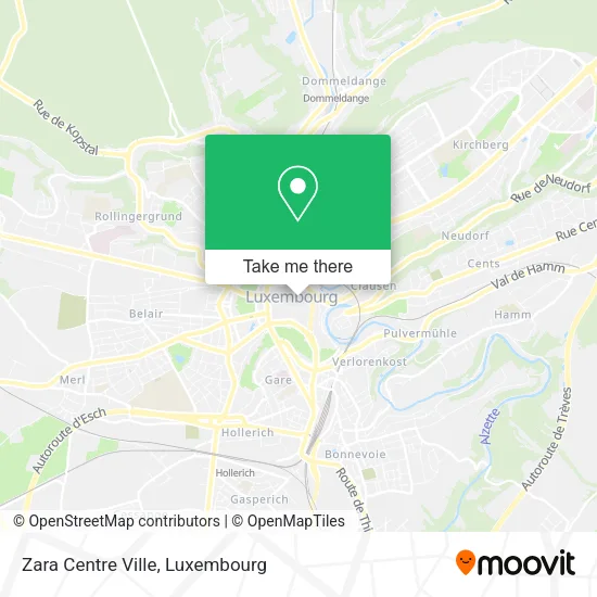 Zara Centre Ville map