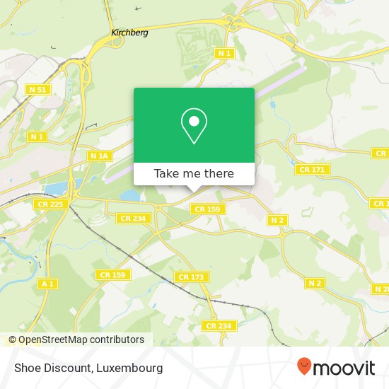 Shoe Discount, Rue de Luxembourg 5230 Sandweiler map