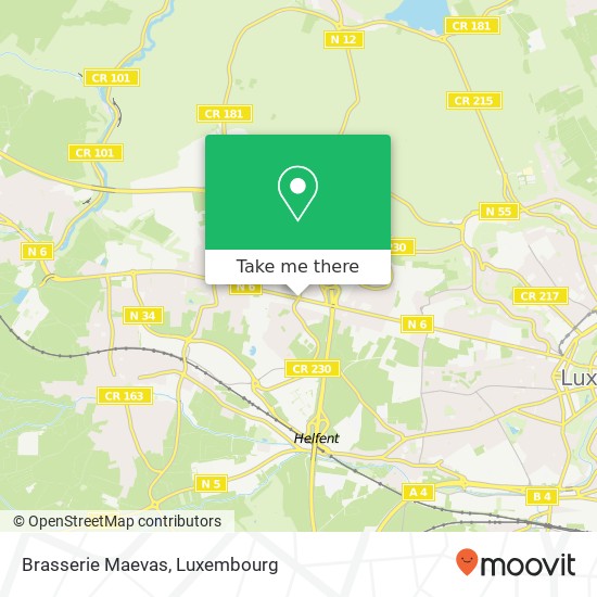 Brasserie Maevas map