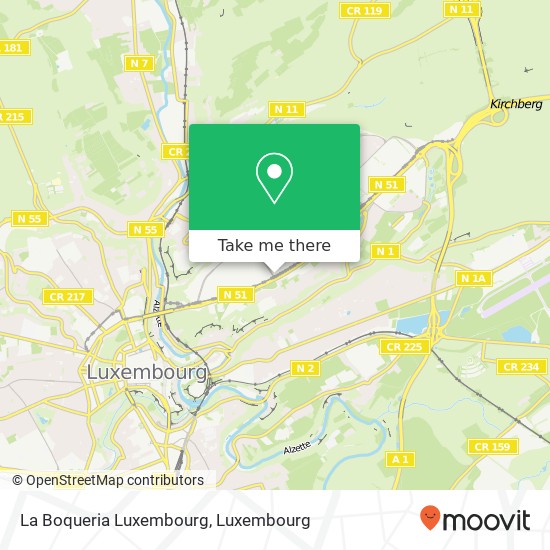 La Boqueria Luxembourg, 2, Rue Erasme 1468 Luxembourg map