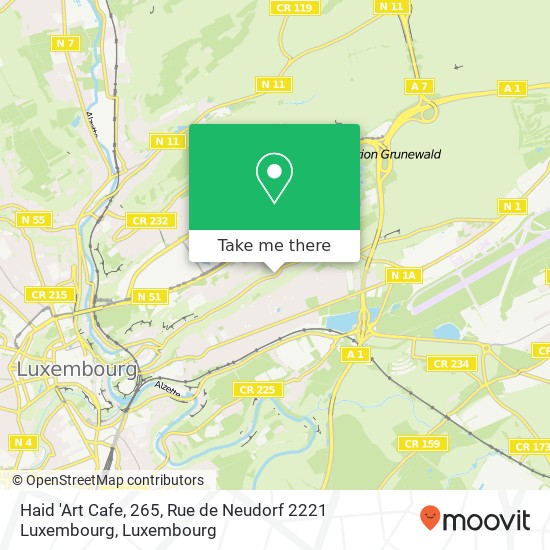 Haid 'Art Cafe, 265, Rue de Neudorf 2221 Luxembourg map