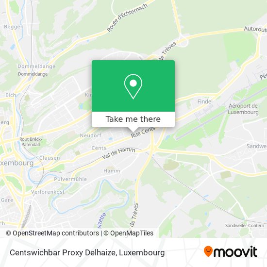 Centswichbar Proxy Delhaize map