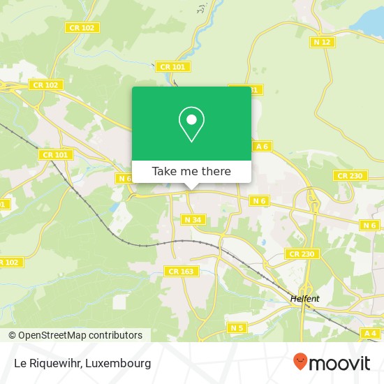 Le Riquewihr, 373, Route d'Arlon 8011 Strassen Karte