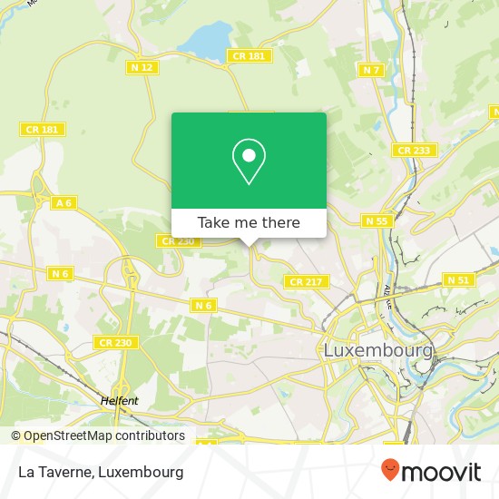 La Taverne, 321, Rue de Rollingergrund 2441 Luxembourg map