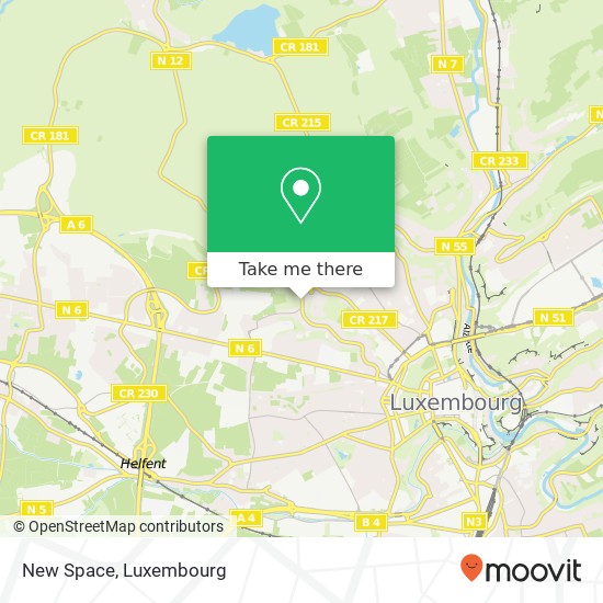 New Space, 273, Rue de Rollingergrund 2441 Luxembourg Karte