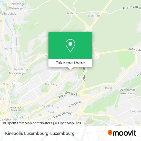 Kinepolis Luxembourg map
