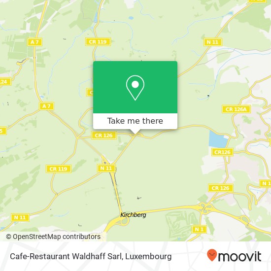 Cafe-Restaurant Waldhaff Sarl, N11 6940 Niederanven map