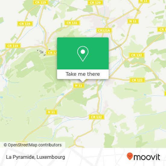 La Pyramide, 11, Route de Luxembourg 6182 Junglinster Karte