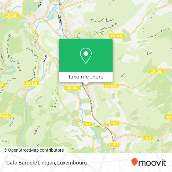 Cafè Barock / Lintgen, 1, Route Principale 7450 Lintgen map