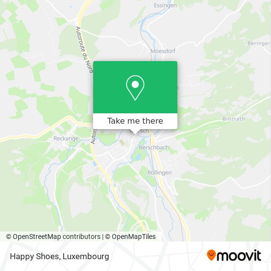 Happy Shoes map