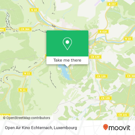 Open Air Kino Echternach map