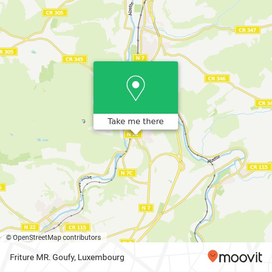 Friture MR. Goufy, Rue de Luxembourg 7733 Colmar-Berg Karte