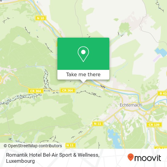 Romantik Hotel Bel-Air Sport & Wellness, 1, Route de Berdorf 6409 Echternach map