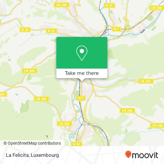 La Felicita, Route de Luxembourg 9125 Schieren Karte