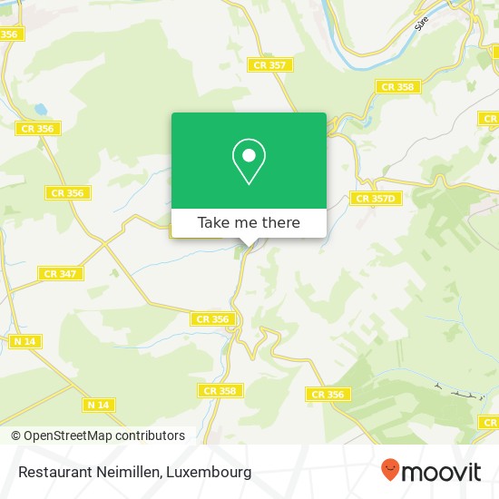 Restaurant Neimillen, 25, Reisduerferstrooss 9366 Vallée de l'Ernz map