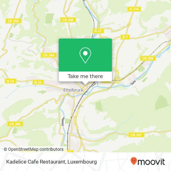 Kadelice Cafe Restaurant, 45, Avenue J-F Kennedy 9053 Ettelbrück map
