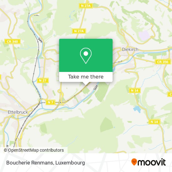 Boucherie Renmans map
