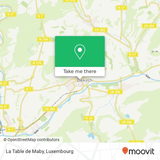 La Table de Maby, 5, Rue Guillaume 9237 Diekirch map