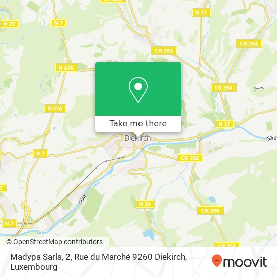 Madypa Sarls, 2, Rue du Marché 9260 Diekirch map