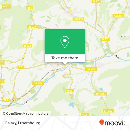 Galaxy, 2, Avenue de la Gare 9233 Diekirch Karte