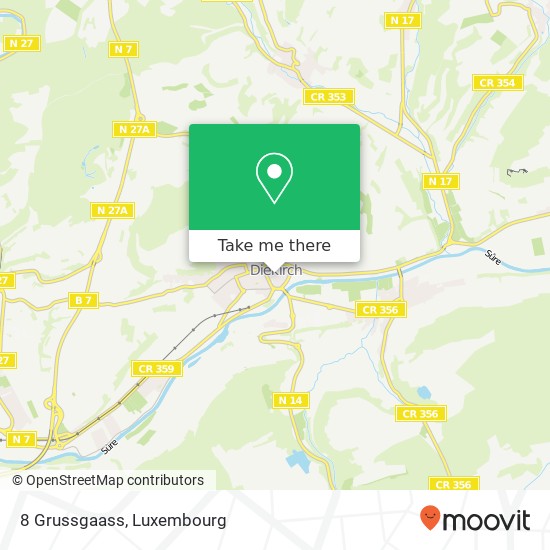 8 Grussgaass, Grand-Rue 9240 Diekirch Karte