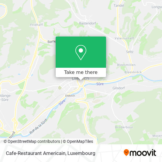 Cafe-Restaurant Americain Karte