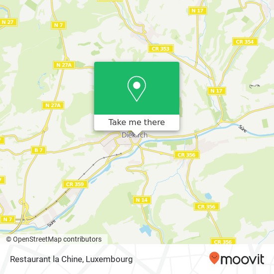 Restaurant la Chine, 8, Am Deschensgaart 9217 Diekirch map