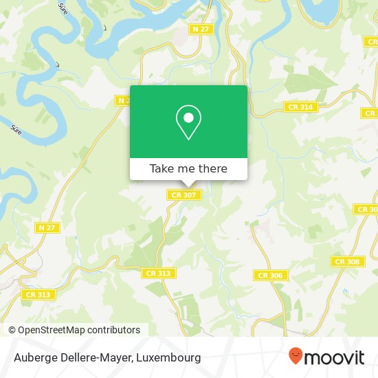 Auberge Dellere-Mayer map