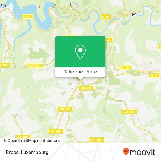 Braas, 1, An Haesbich 9150 Esch-sur-Sûre Karte