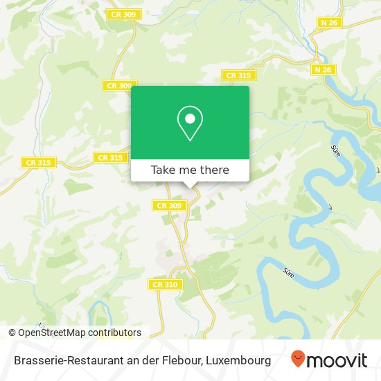 Brasserie-Restaurant an der Flebour, 45, Rue Principale 9633 Boulaide map